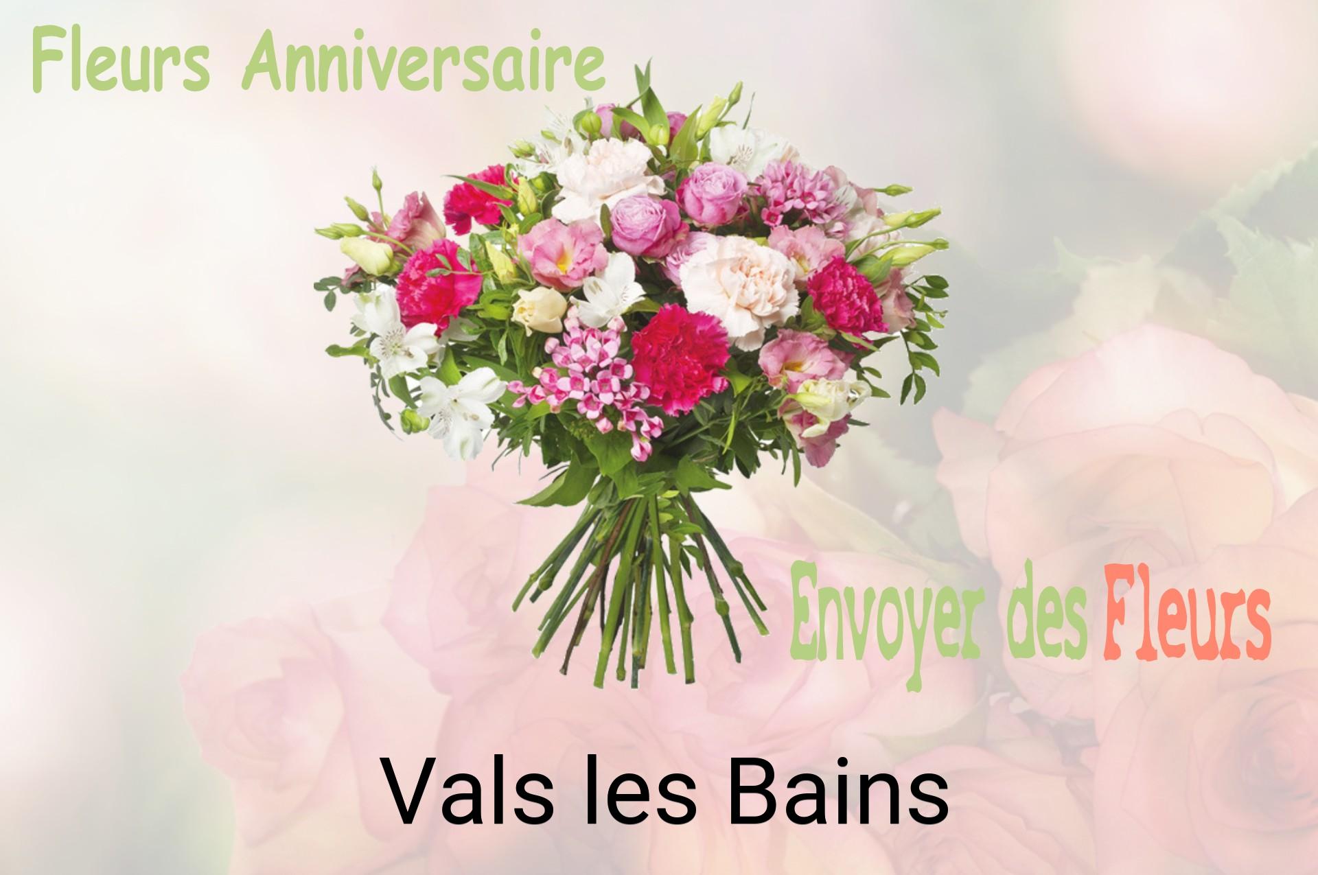 Bouquet de fleurs d’anniversaire livré à Vals-les-Bains