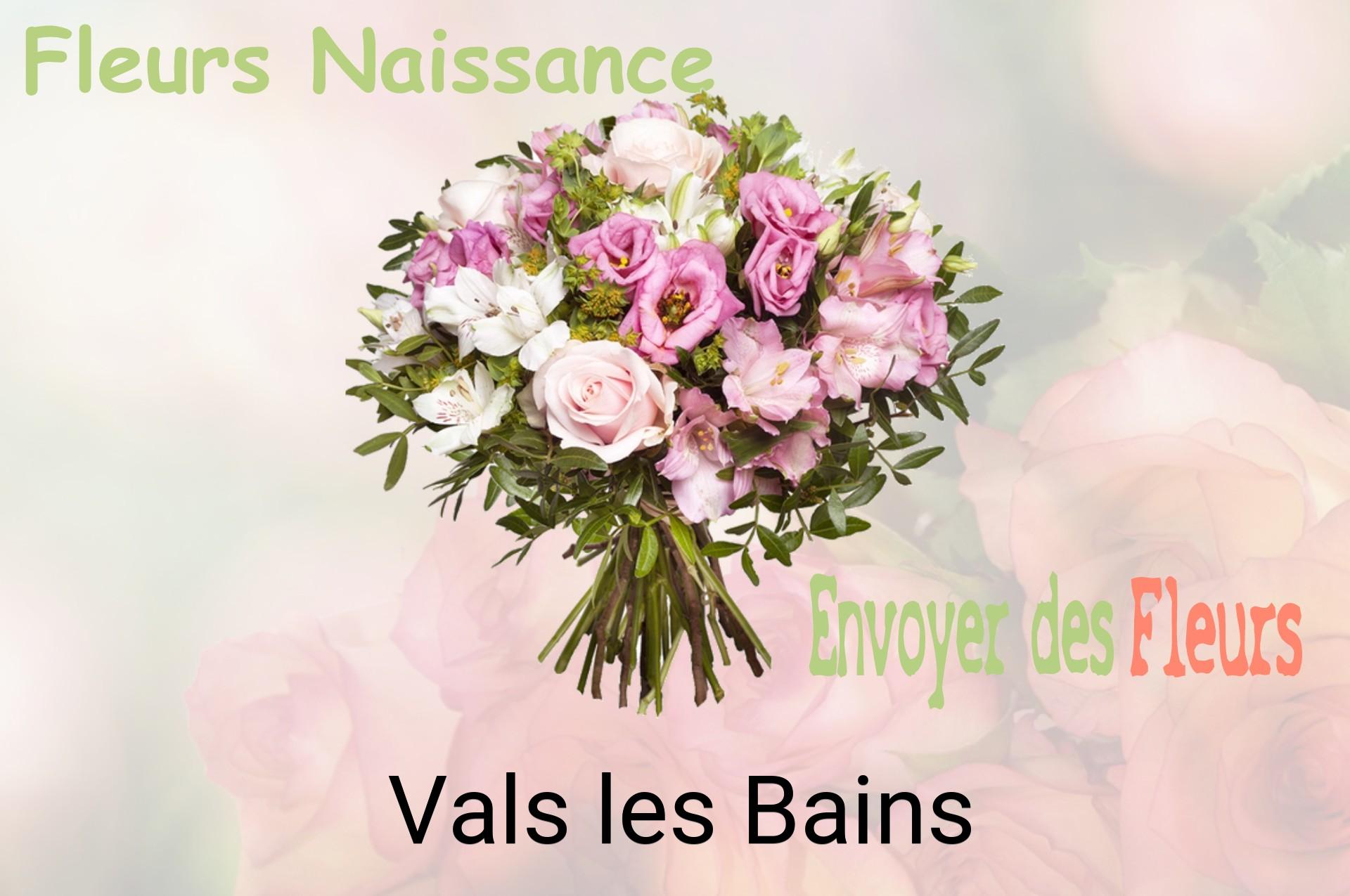Bouquet de fleurs de naissance livré à Vals-les-Bains